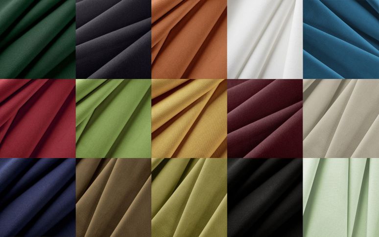 Stoff - Meterware, bio, 10 Farben