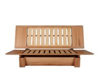 (R575) Schlafsofa b2 in Nussbaum, 120x200cm